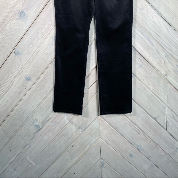 NYDJ  Black Velvet Marilyn Straight Leg Pant - Picture 4 of 14